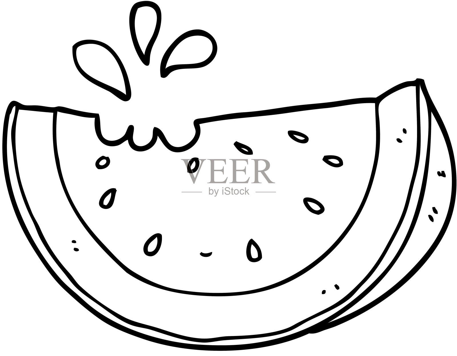 卡通西瓜插画图片素材