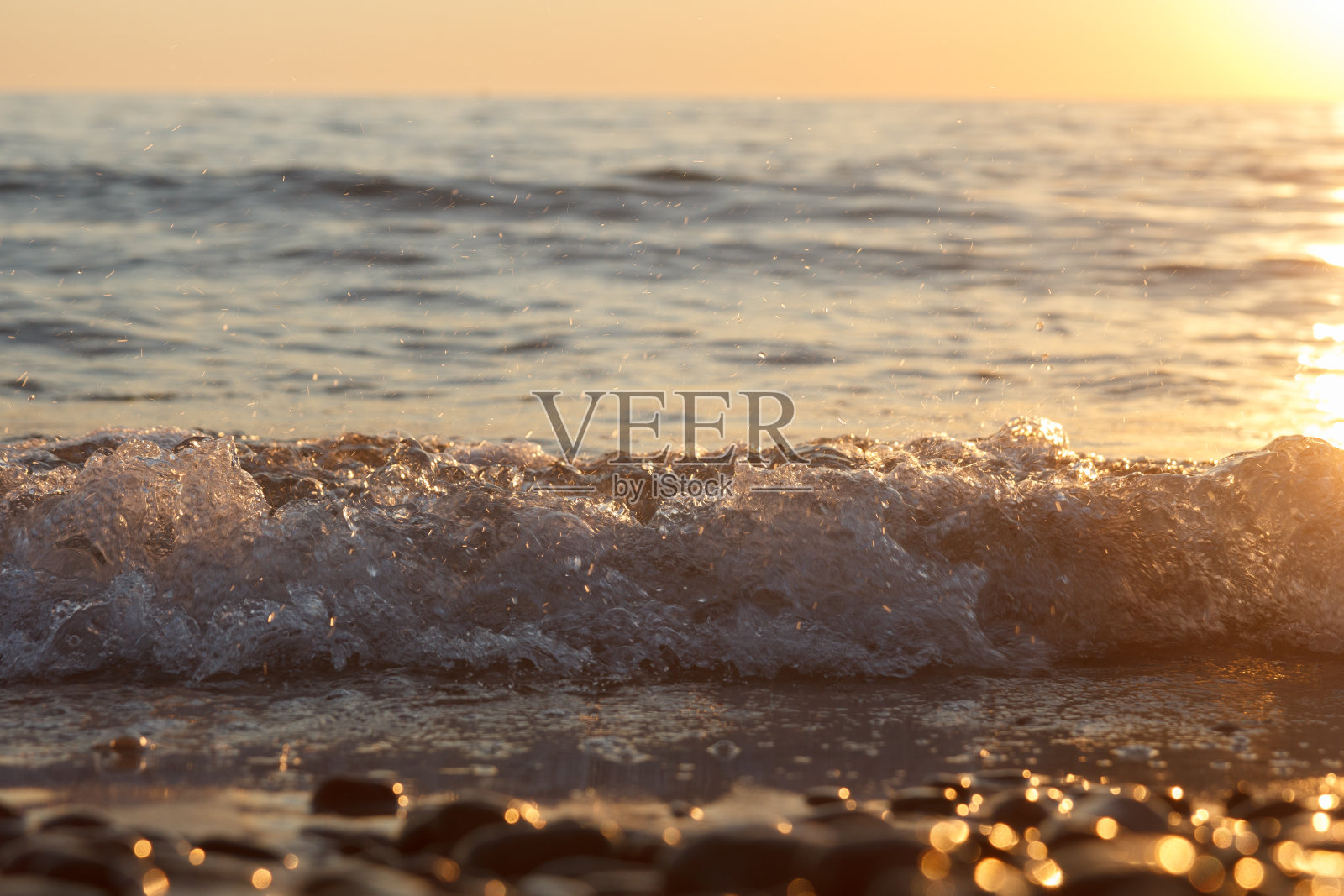 海上的夕阳照片摄影图片