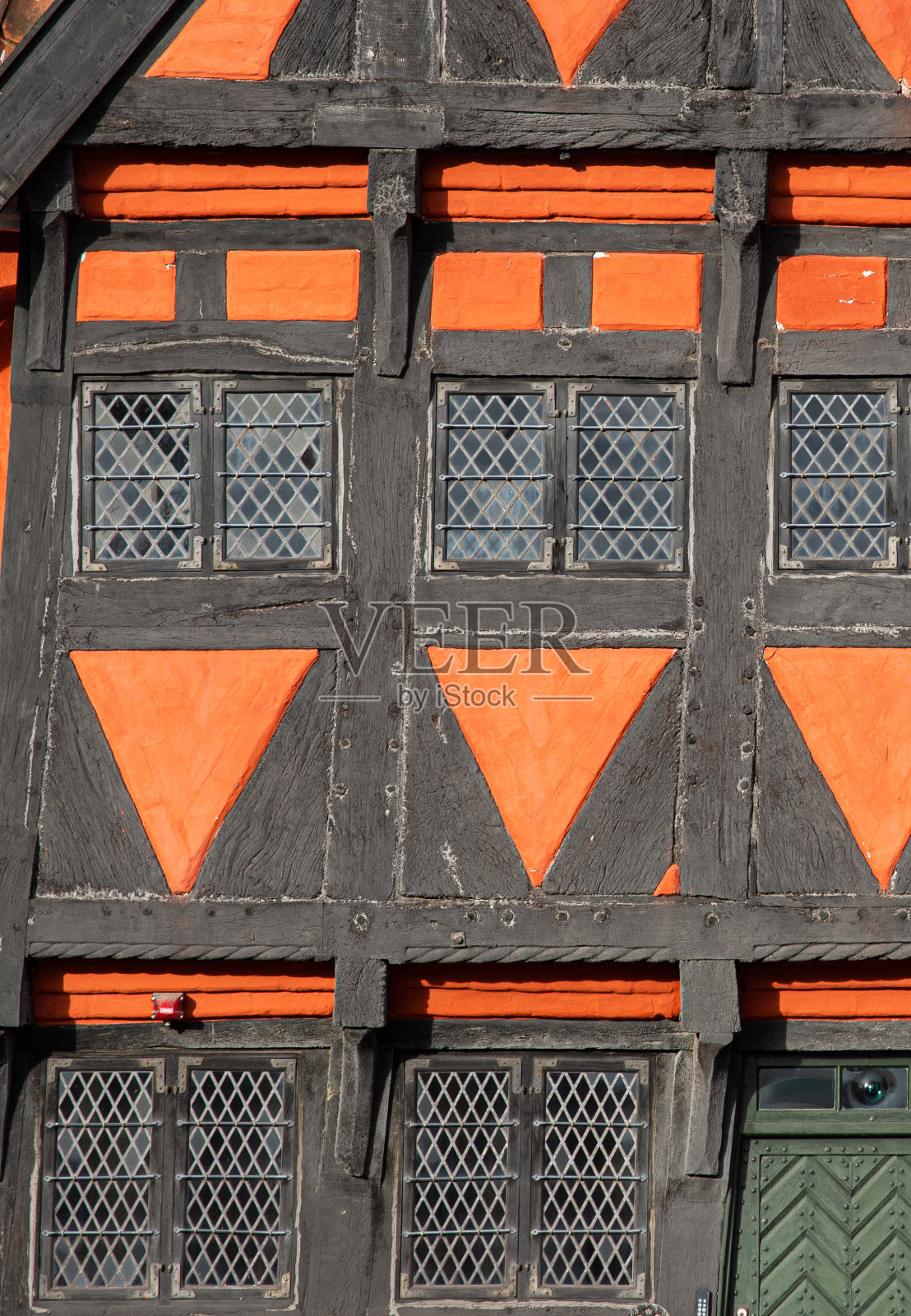 美丽的古老丹麦城市建筑照片摄影图片