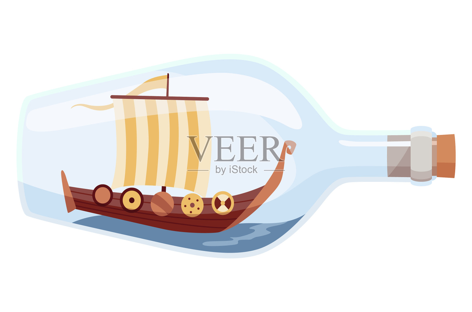 装在玻璃瓶里，里面有物体设计元素图片