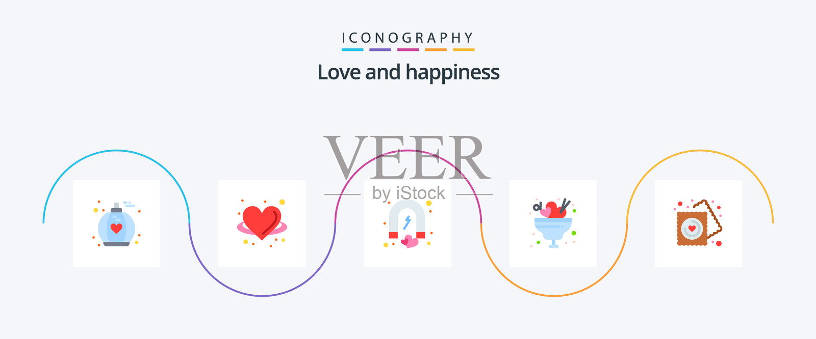 爱平5图标包包括心冰吸引图标素材