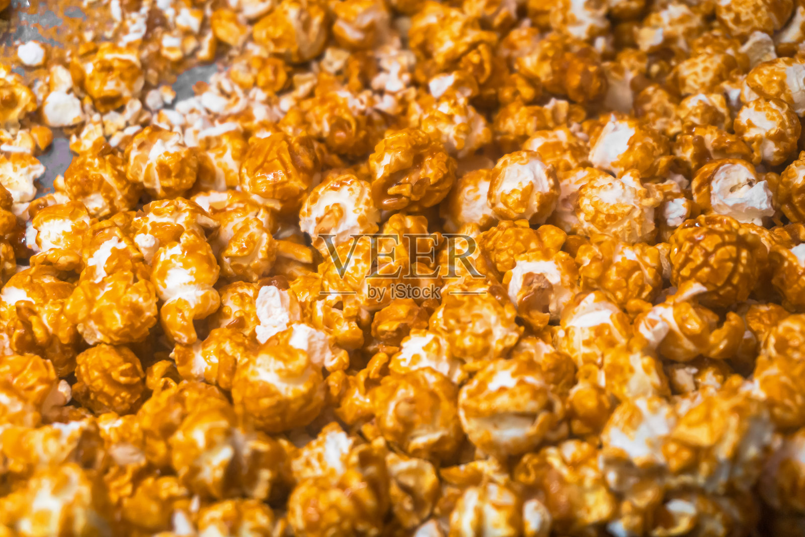 金色焦糖爆米花特写背景照片摄影图片