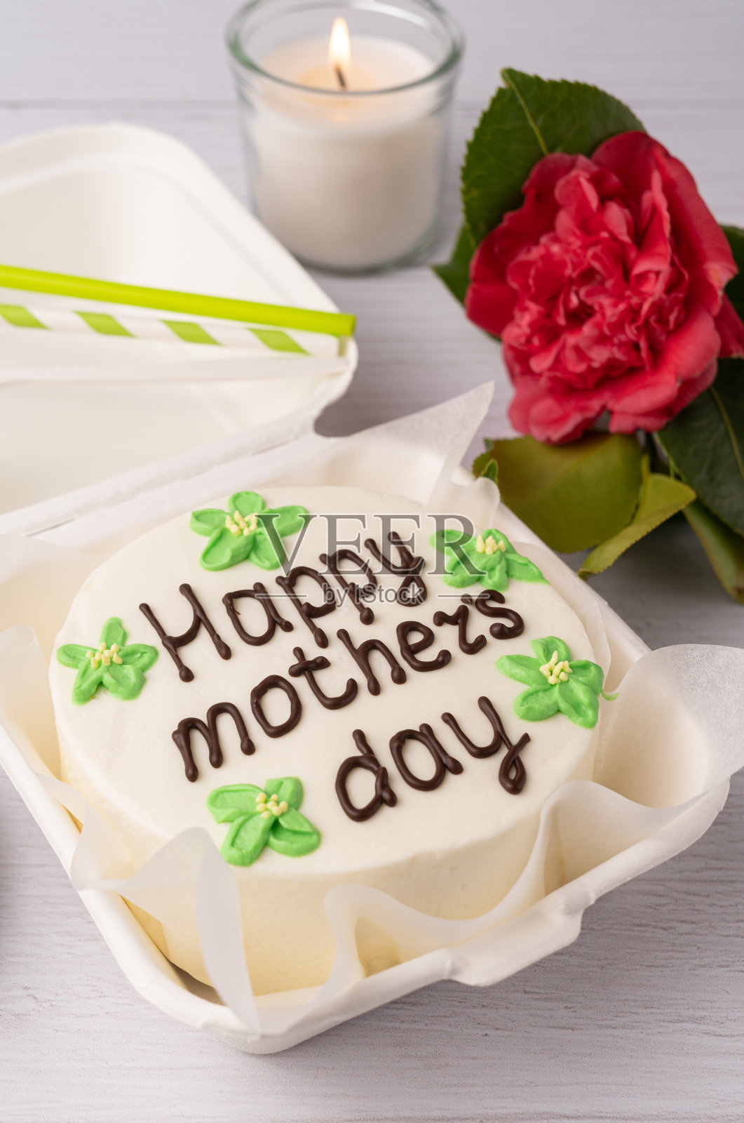 母亲节蛋糕快乐照片摄影图片