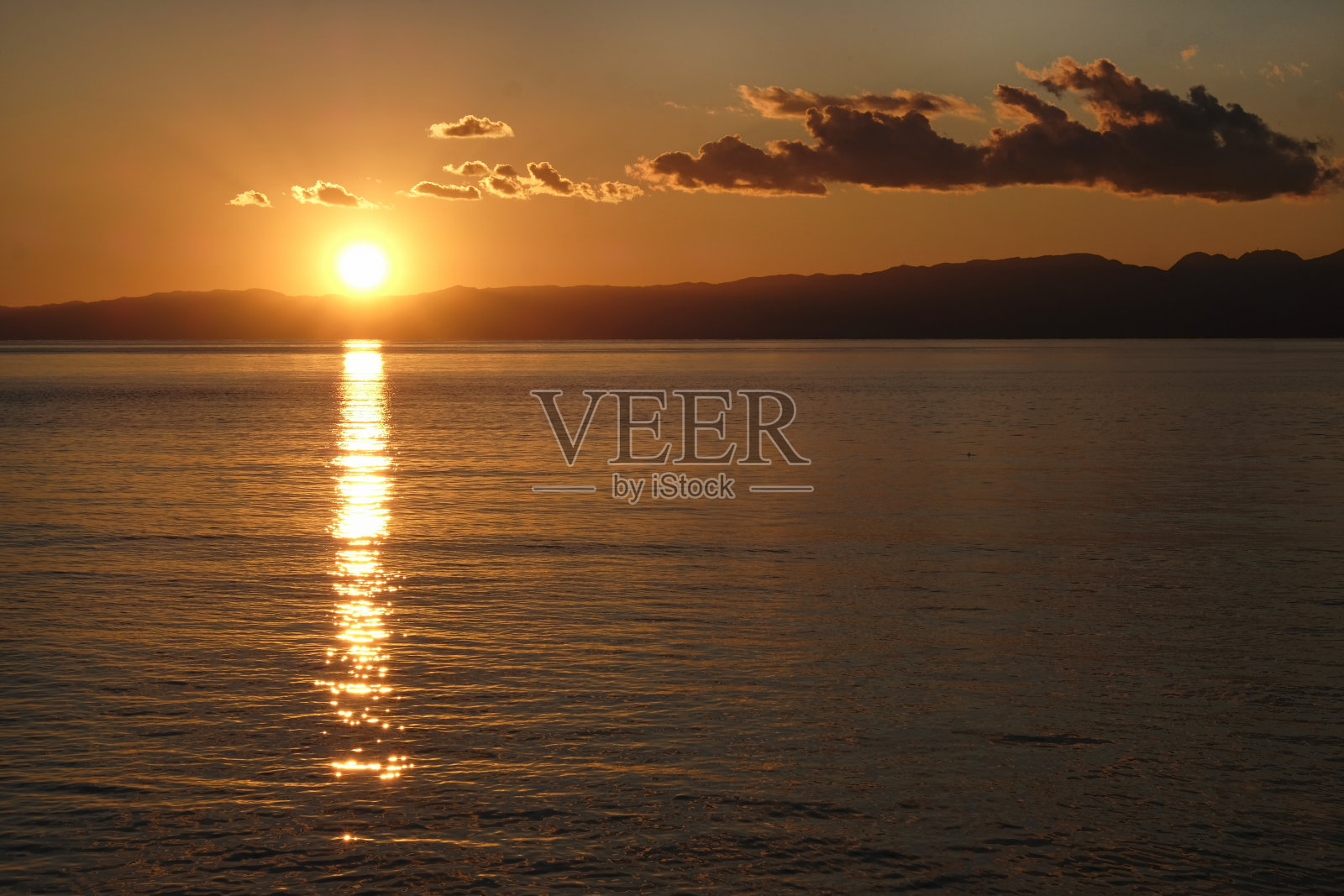 日本江之岛的日落照片摄影图片