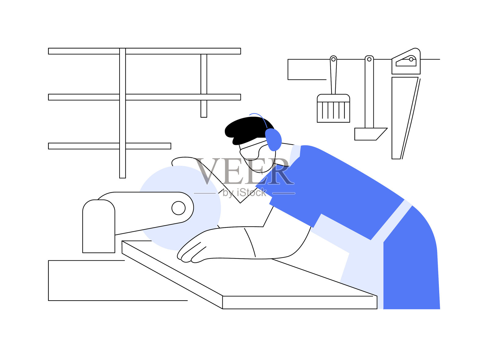 木工服务抽象概念设计元素图片