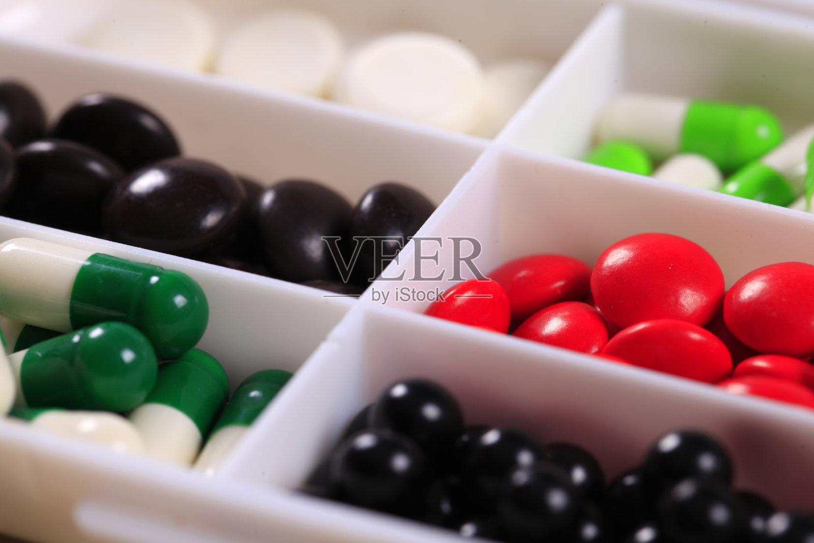 药物和健康。胶囊特写。不同种类的药物照片摄影图片