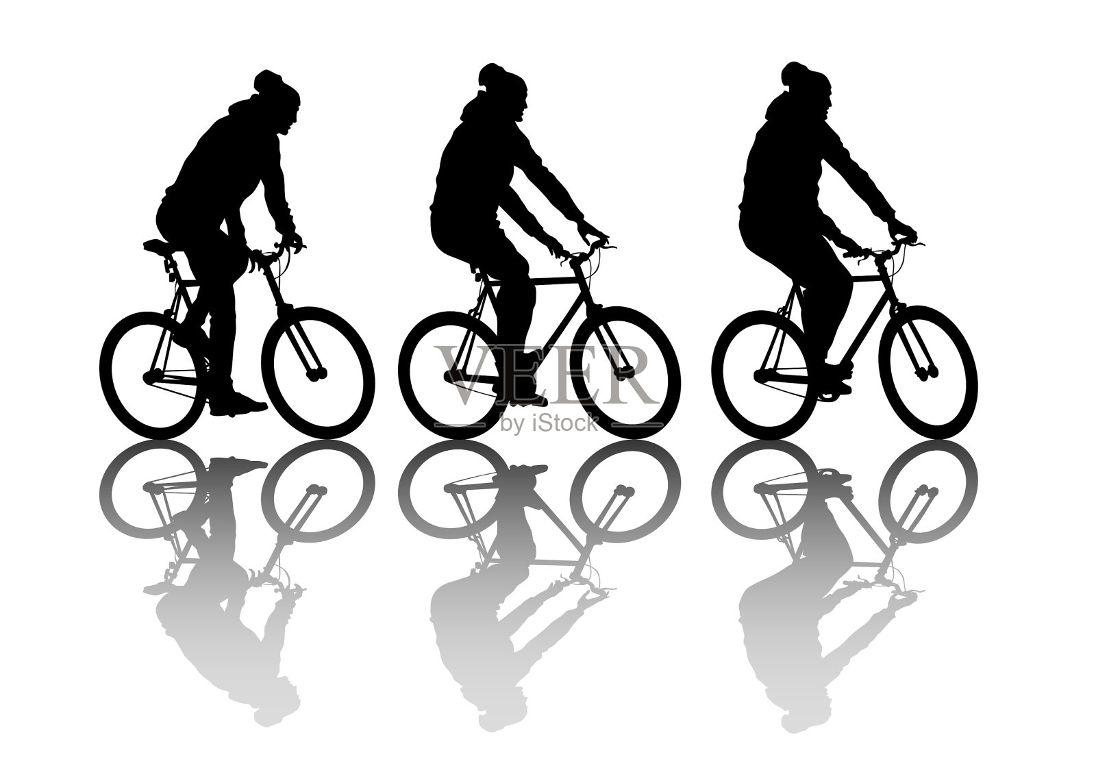 骑自行车的人设计元素图片