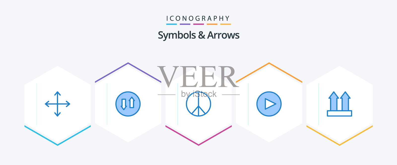 符号和箭头25蓝色图标包包括图标素材