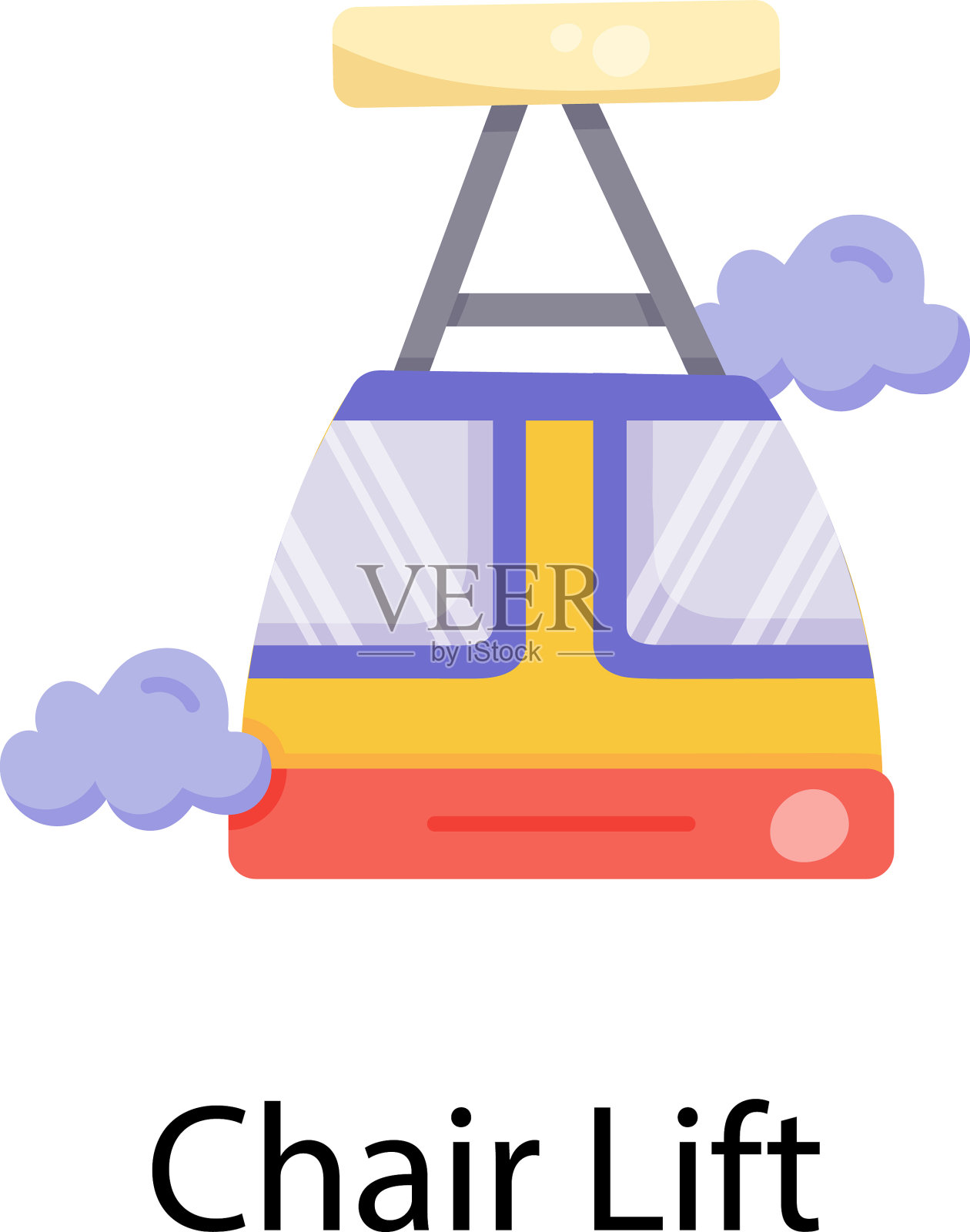 升降椅插画图片素材