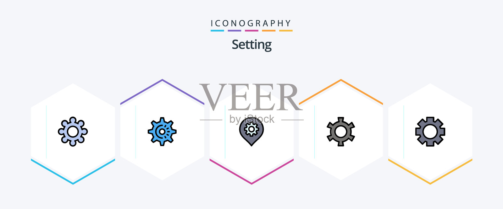 设置25个填充线图标包包括图标素材