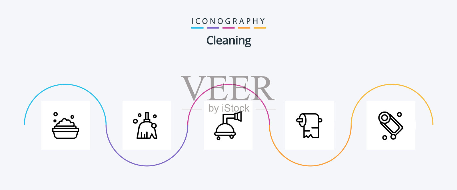 清洗线5图标包包括清洗图标素材