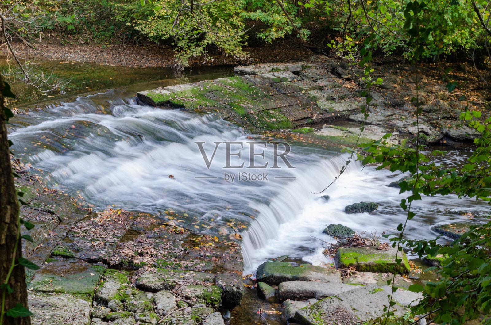 小瀑布照片摄影图片