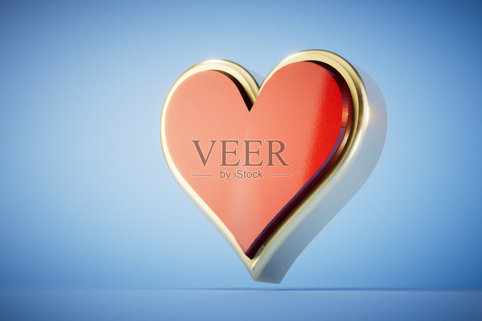 打牌的概念。蓝色背景上的一套chirva牌。三维渲染照片摄影图片