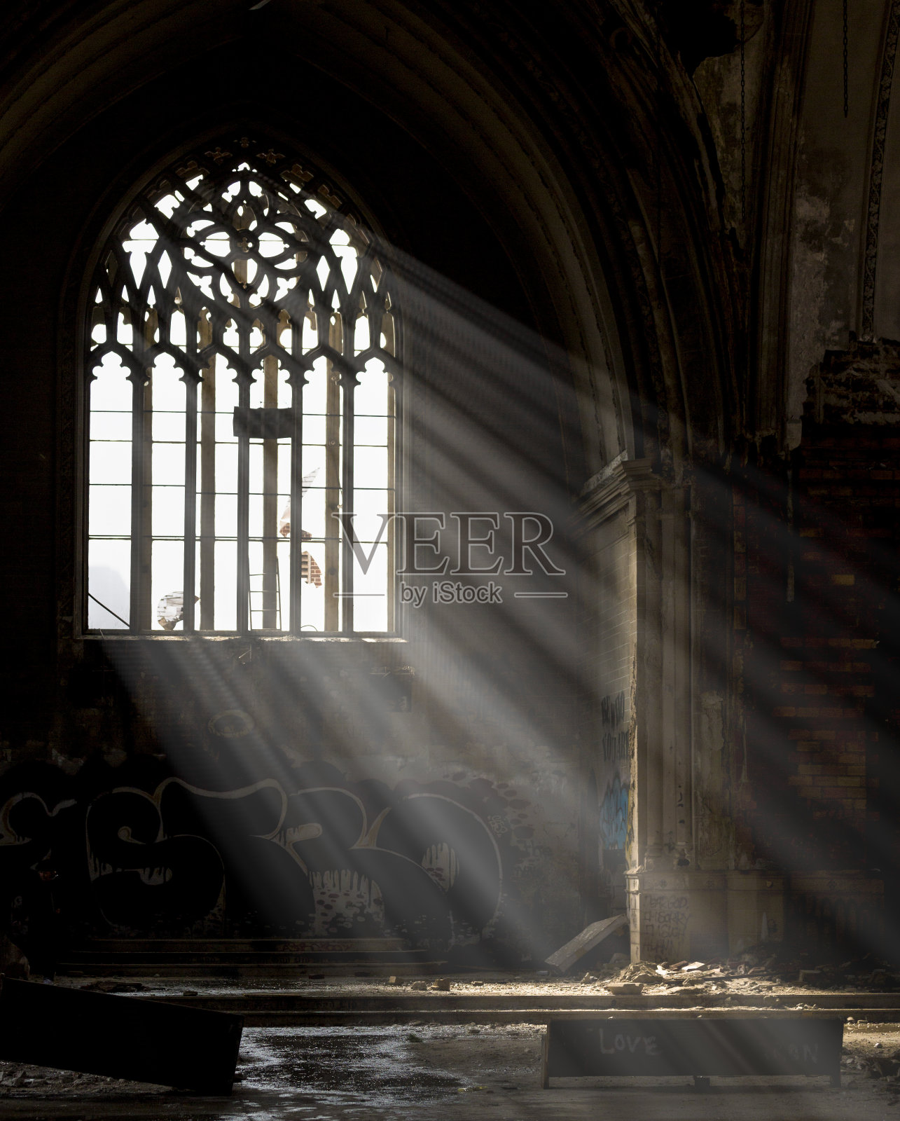 圣艾格尼丝教堂(废弃)照片摄影图片