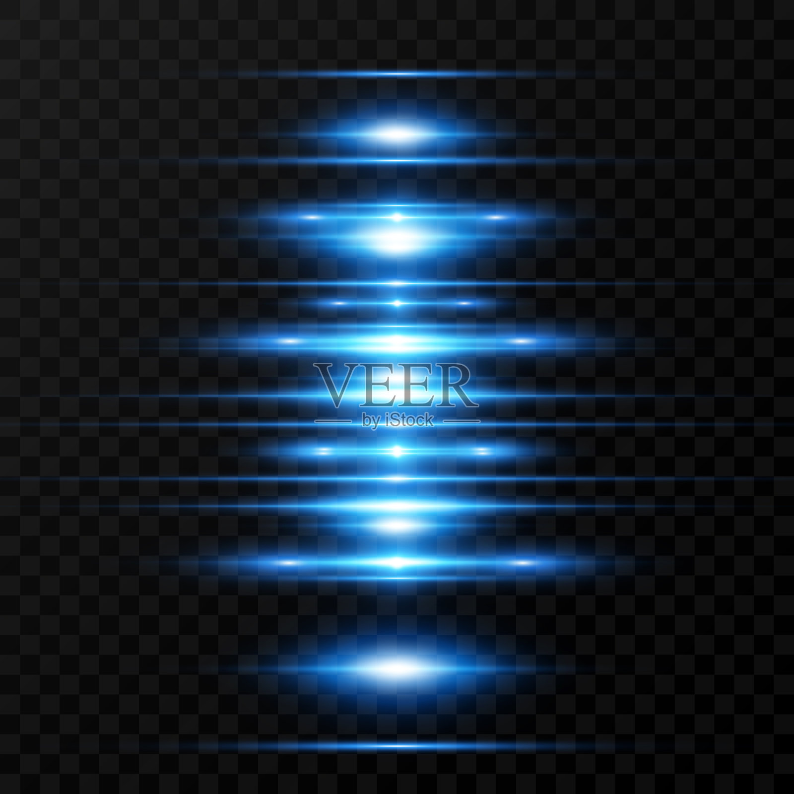 灯光特效。明亮的条纹。矢量图插画图片素材