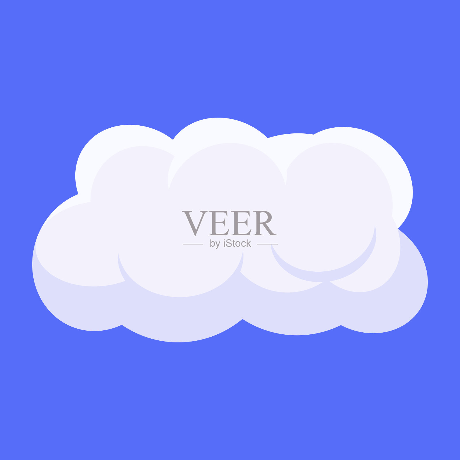 天空的云插画图片素材