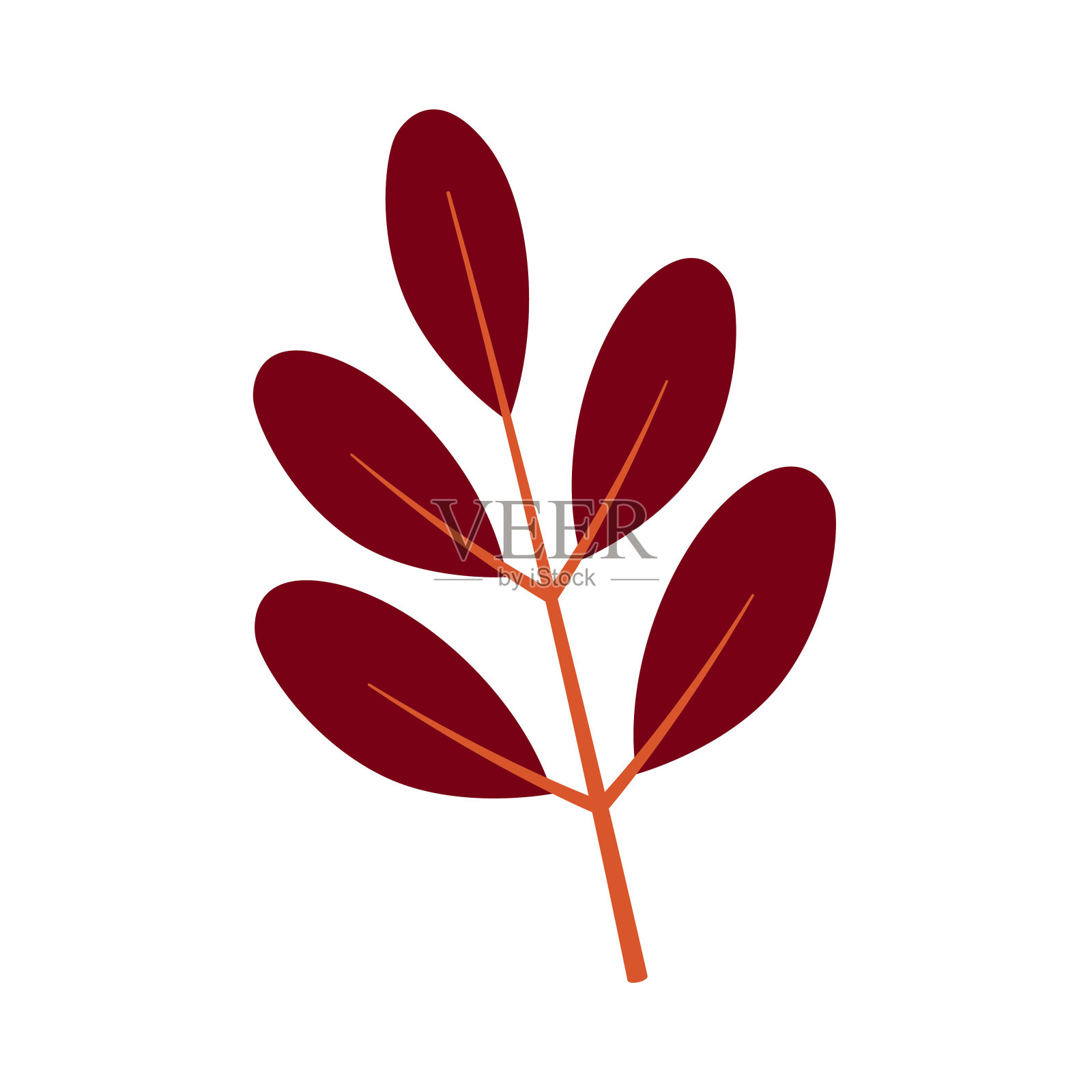 手绘秋叶插画设计插画图片素材