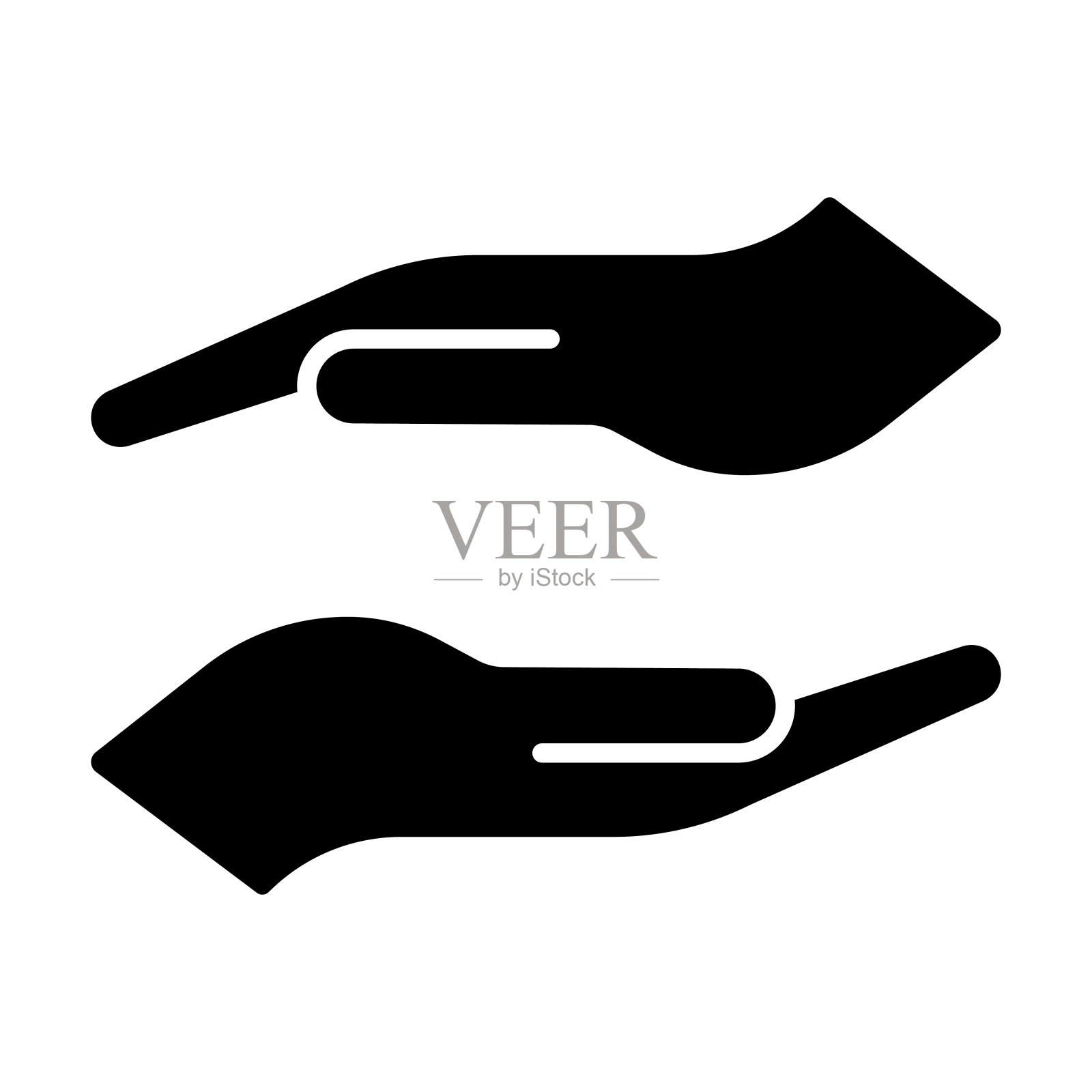 保护双手图标，保护矢量，双手插图图标素材