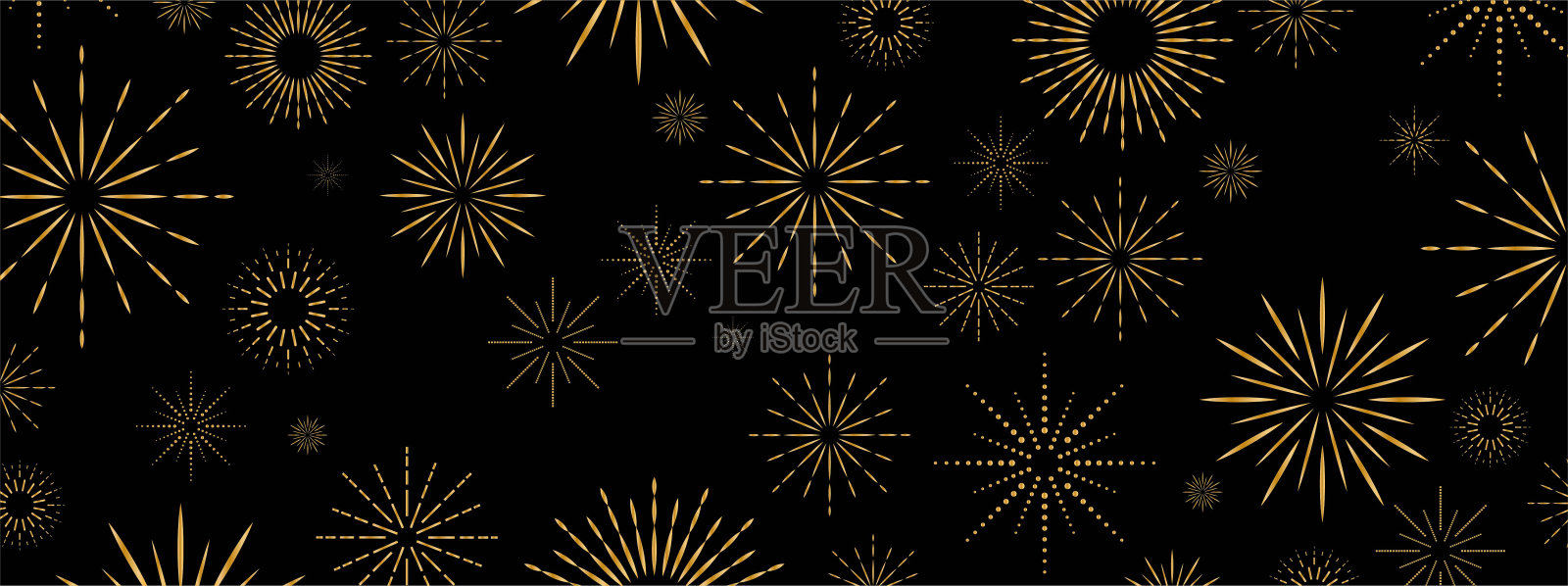 烟花节日背景插画图片素材
