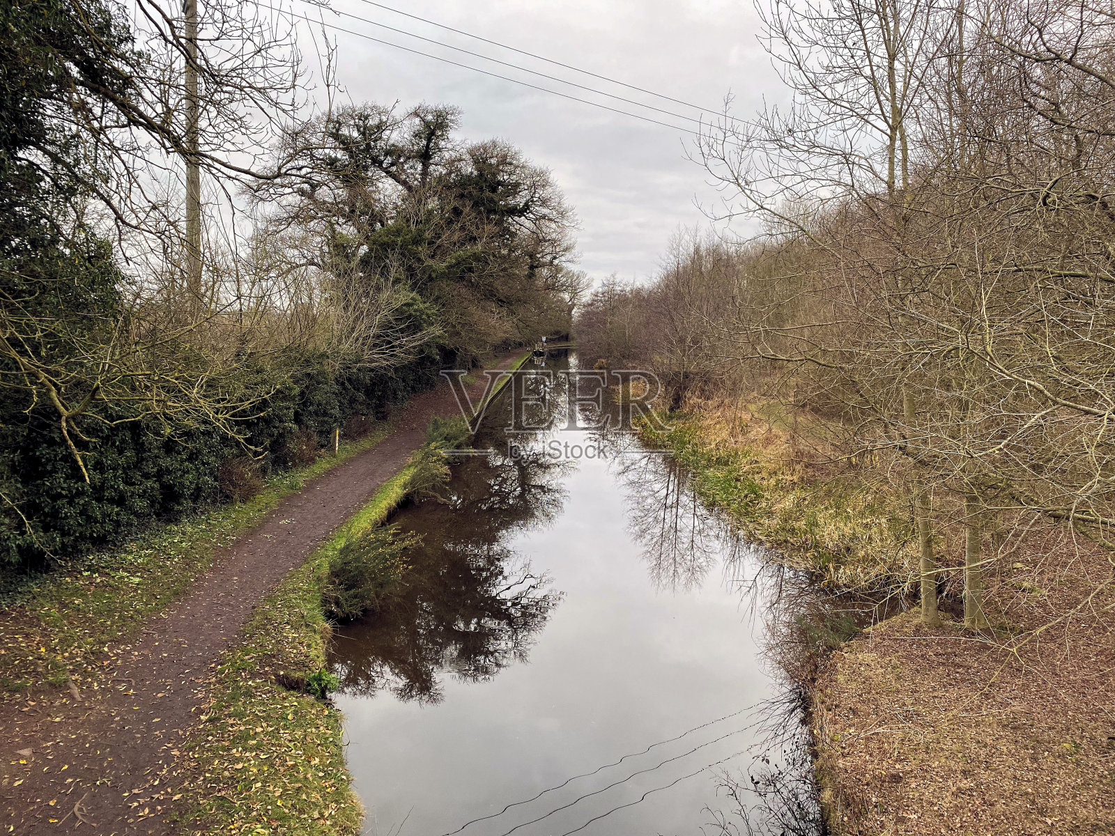 惠特彻奇运河的景色照片摄影图片