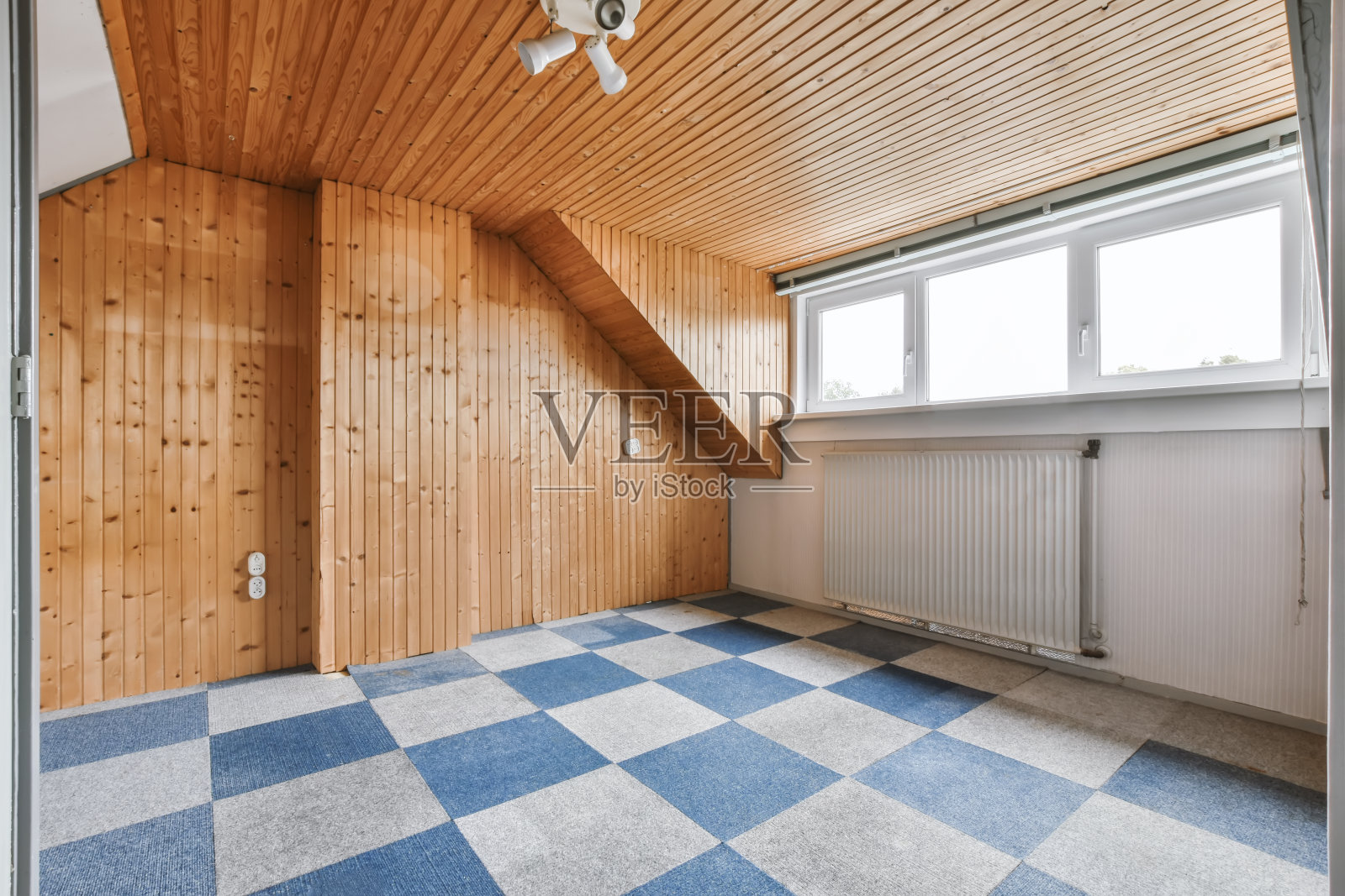 空层压房间，没有家具-现代内饰，新房子照片摄影图片