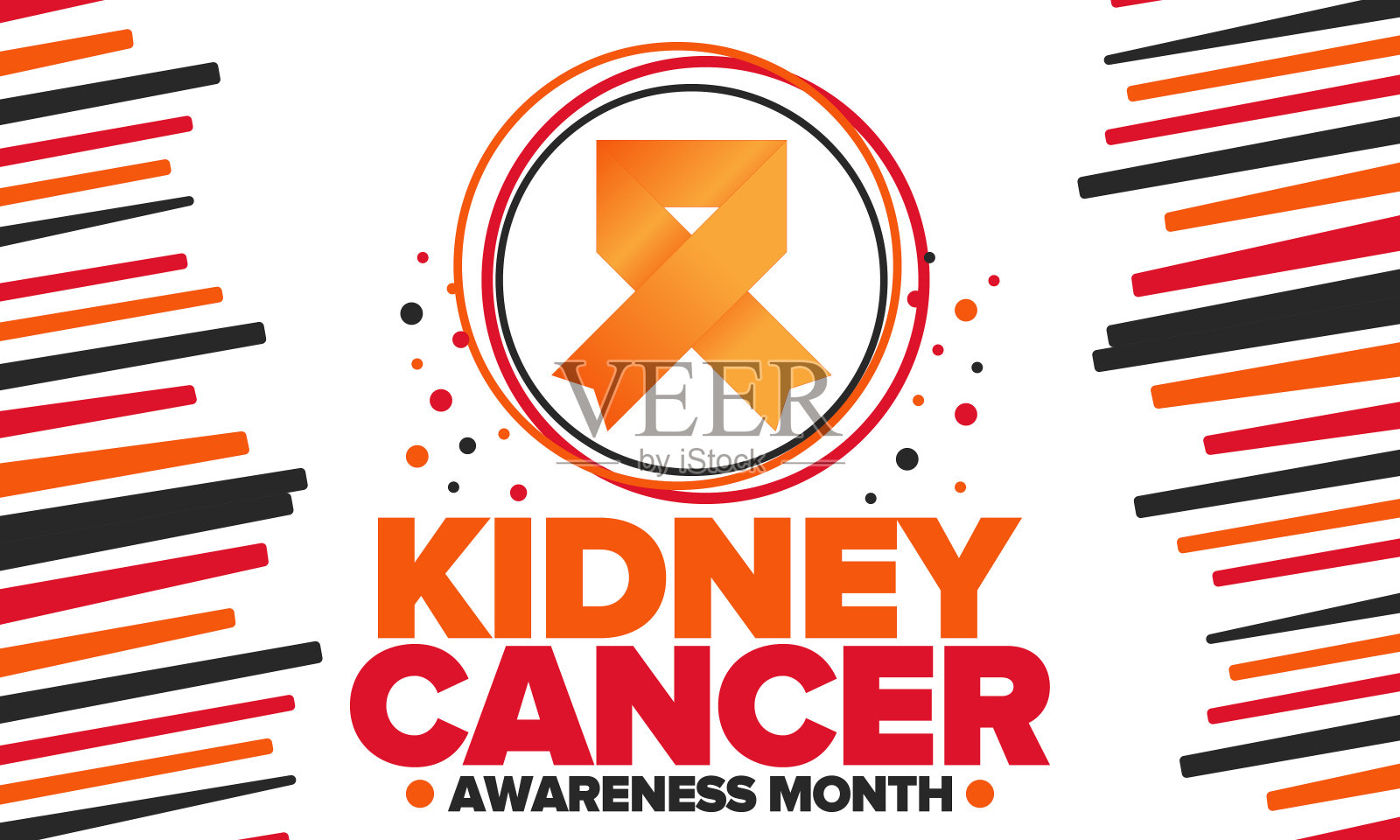 肾癌宣传月。每年三月庆祝。控制和保护。预防活动。医疗保健概念。丝带海报。横幅和背景。矢量图插画图片素材