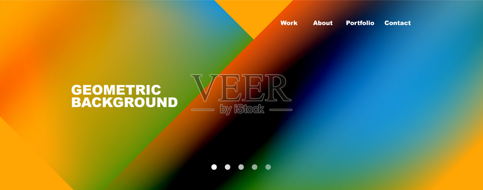 潮流最小几何构成抽象插画图片素材