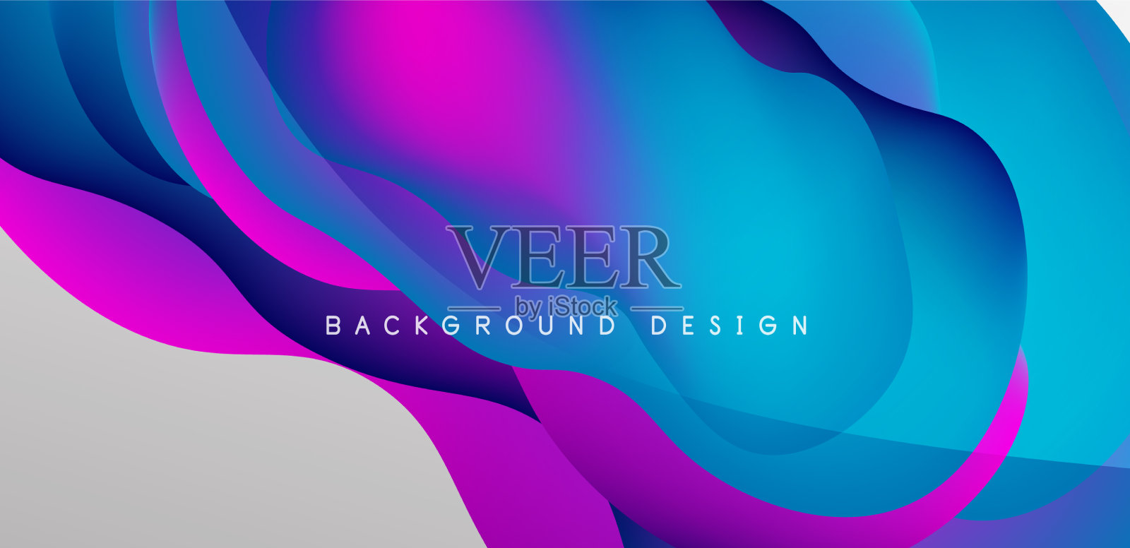 流体波为封面抽象背景插画图片素材