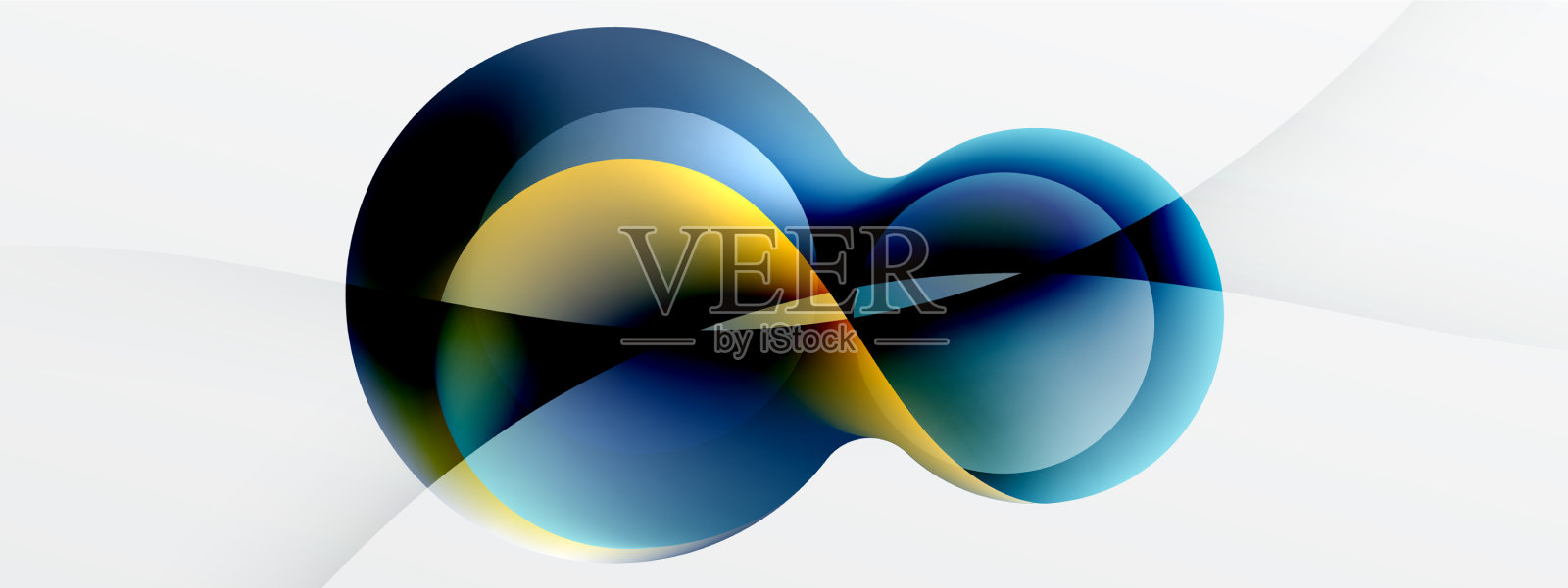 流体抽象背景圆形和圆形插画图片素材