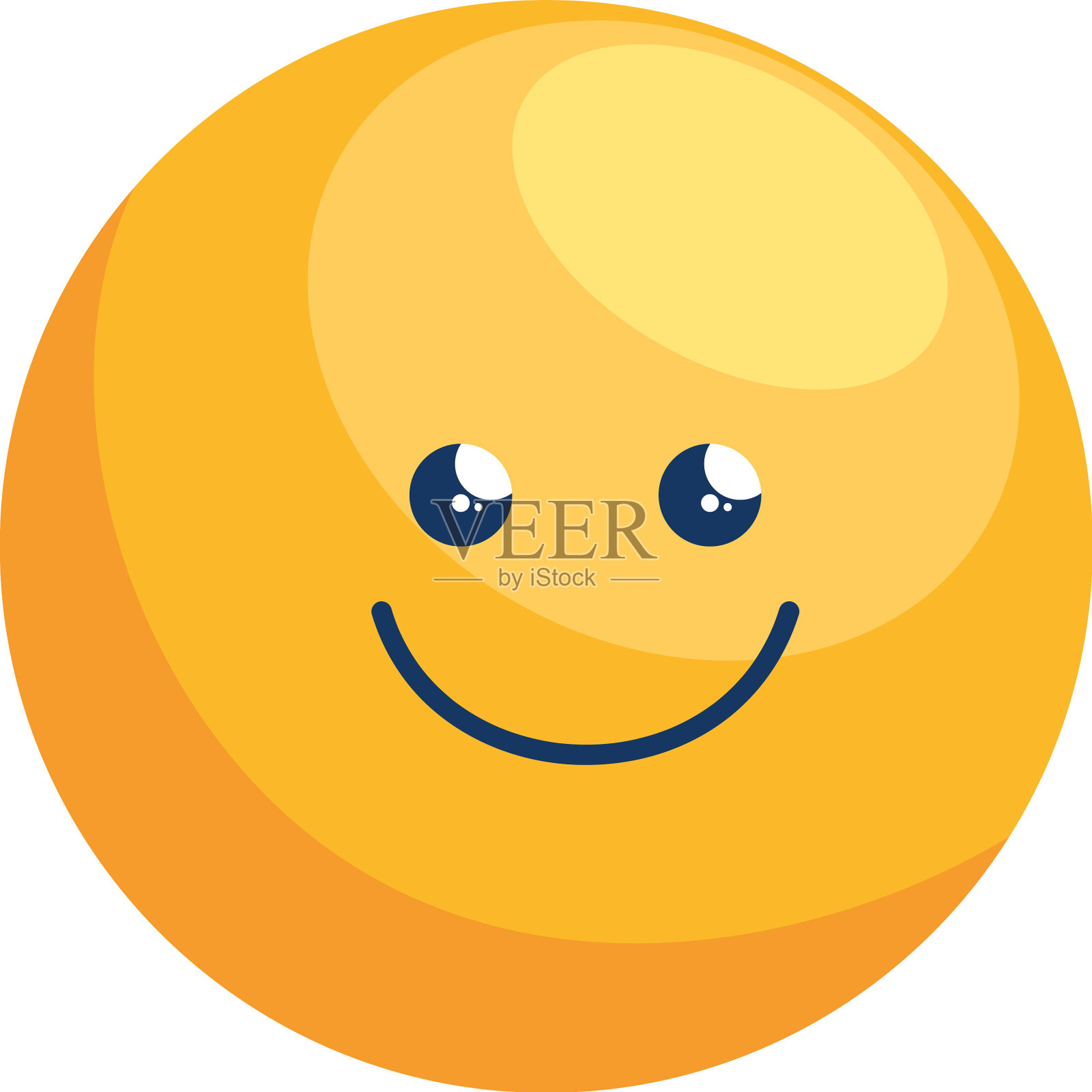 微笑表情漫画设计元素图片