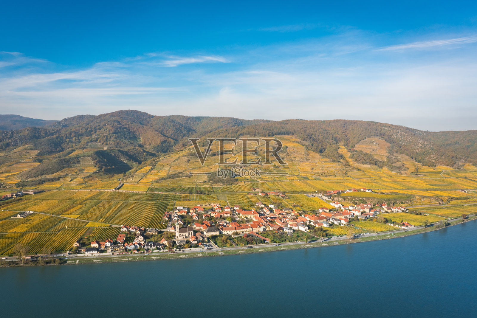 下奥地利瓦豪地区的Unterloiben照片摄影图片