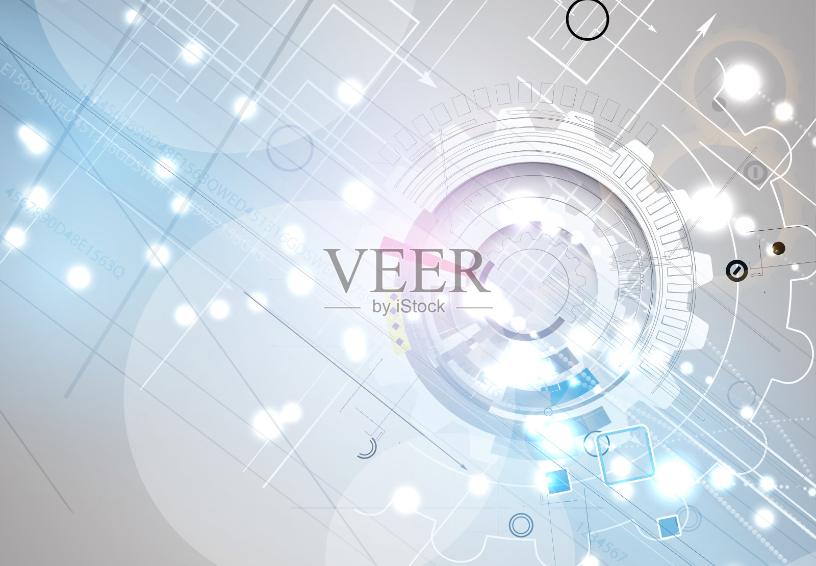 新技术业务背景插画图片素材