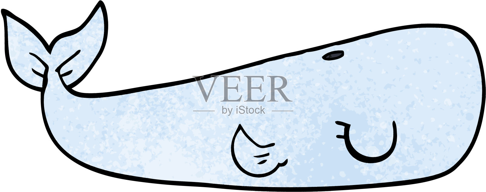 卡通涂鸦海鲸设计元素图片