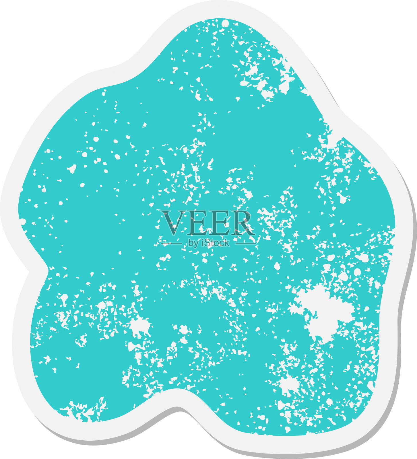 富有表现力的形状斑点垃圾贴纸插画图片素材