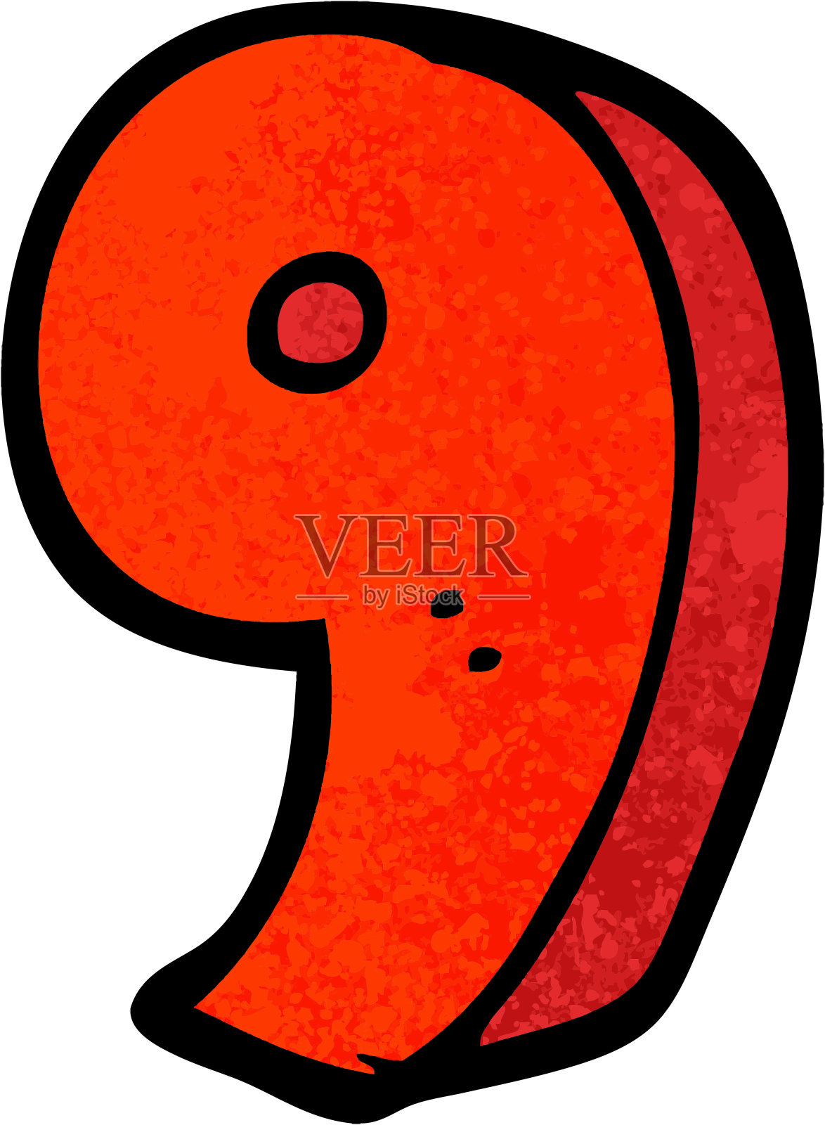 Grunge纹理插图漫画第九插画图片素材