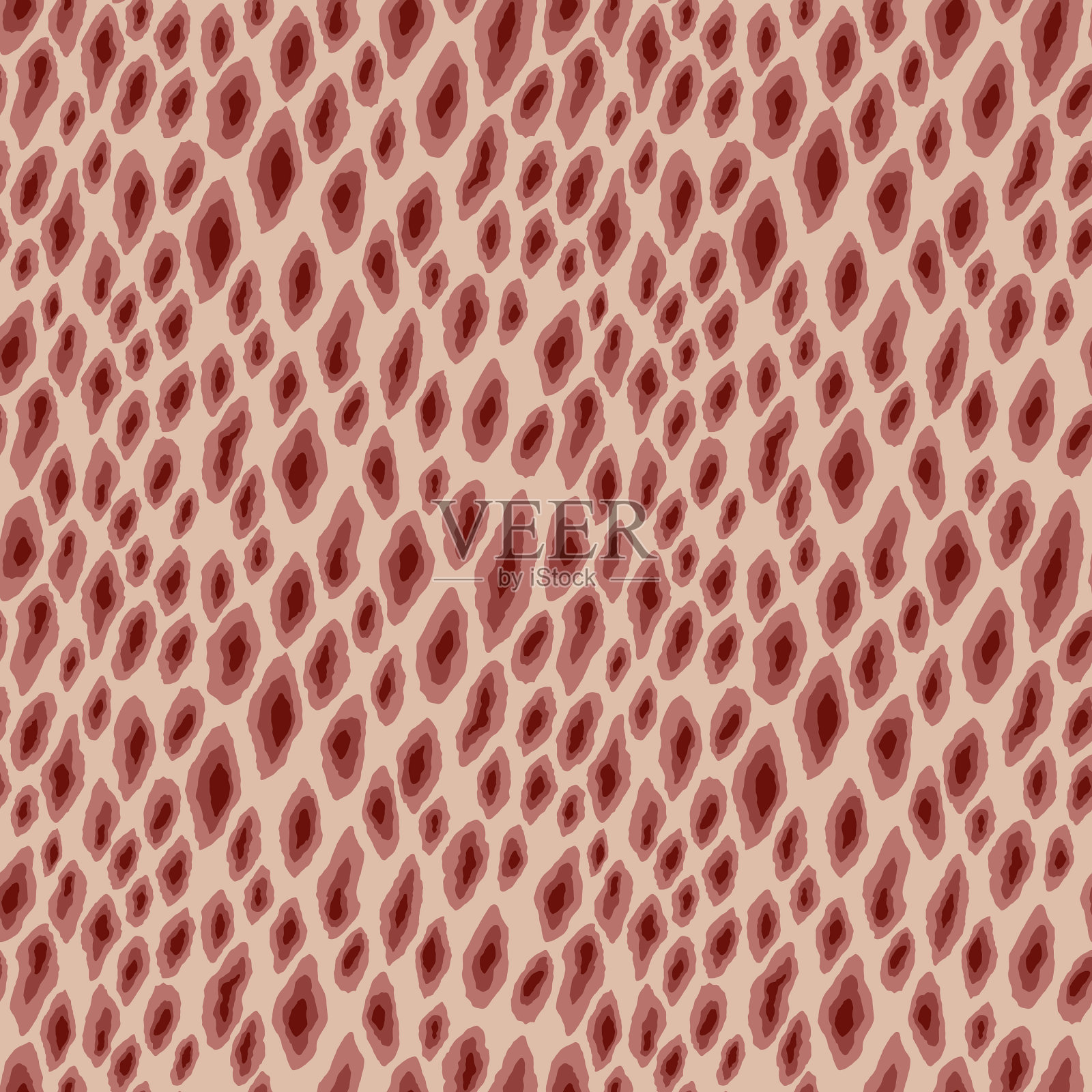 摘要现代豹子无缝花纹动物插画图片素材