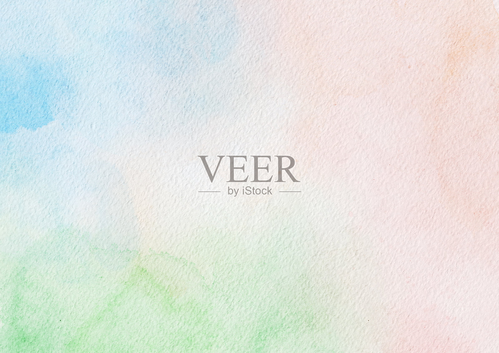 抽象的蓝色绿色粉红色粉彩水彩污渍背景水彩纸纹理的设计模板邀请卡照片摄影图片