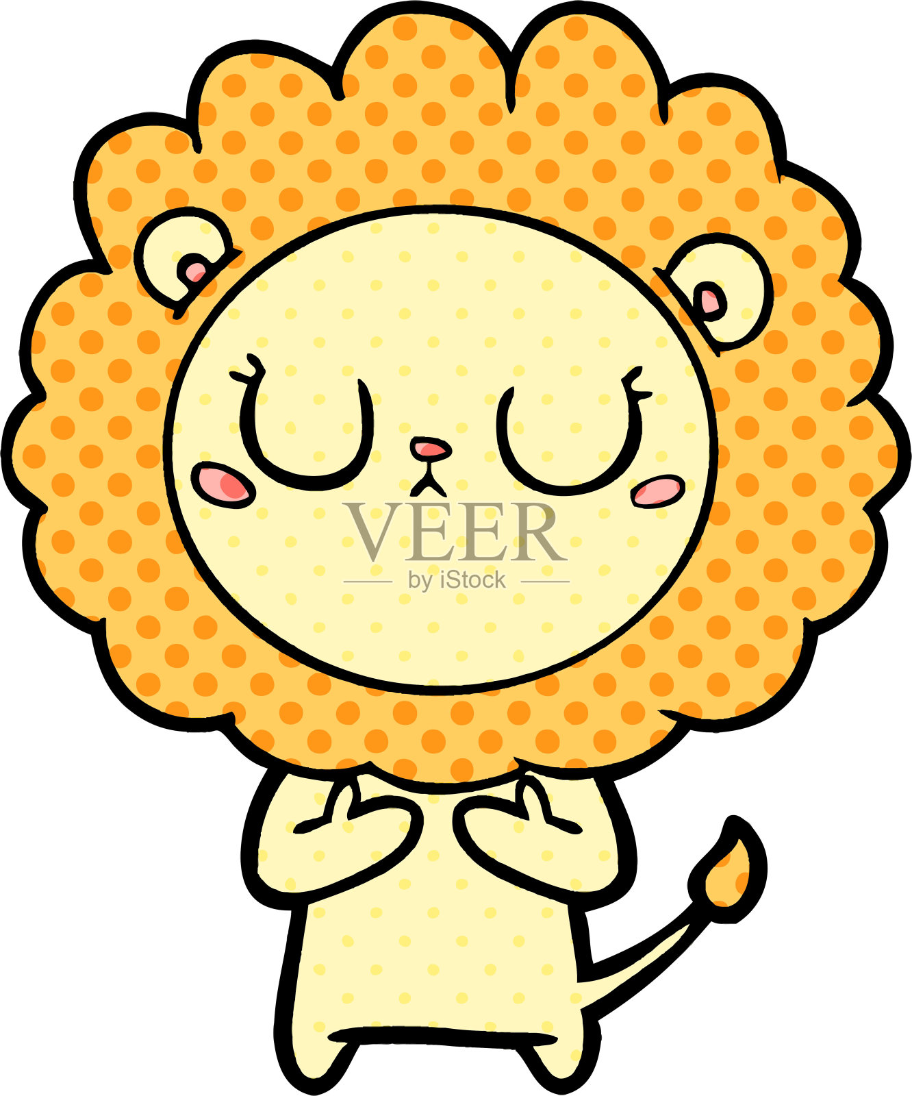 卡通狮子设计元素图片