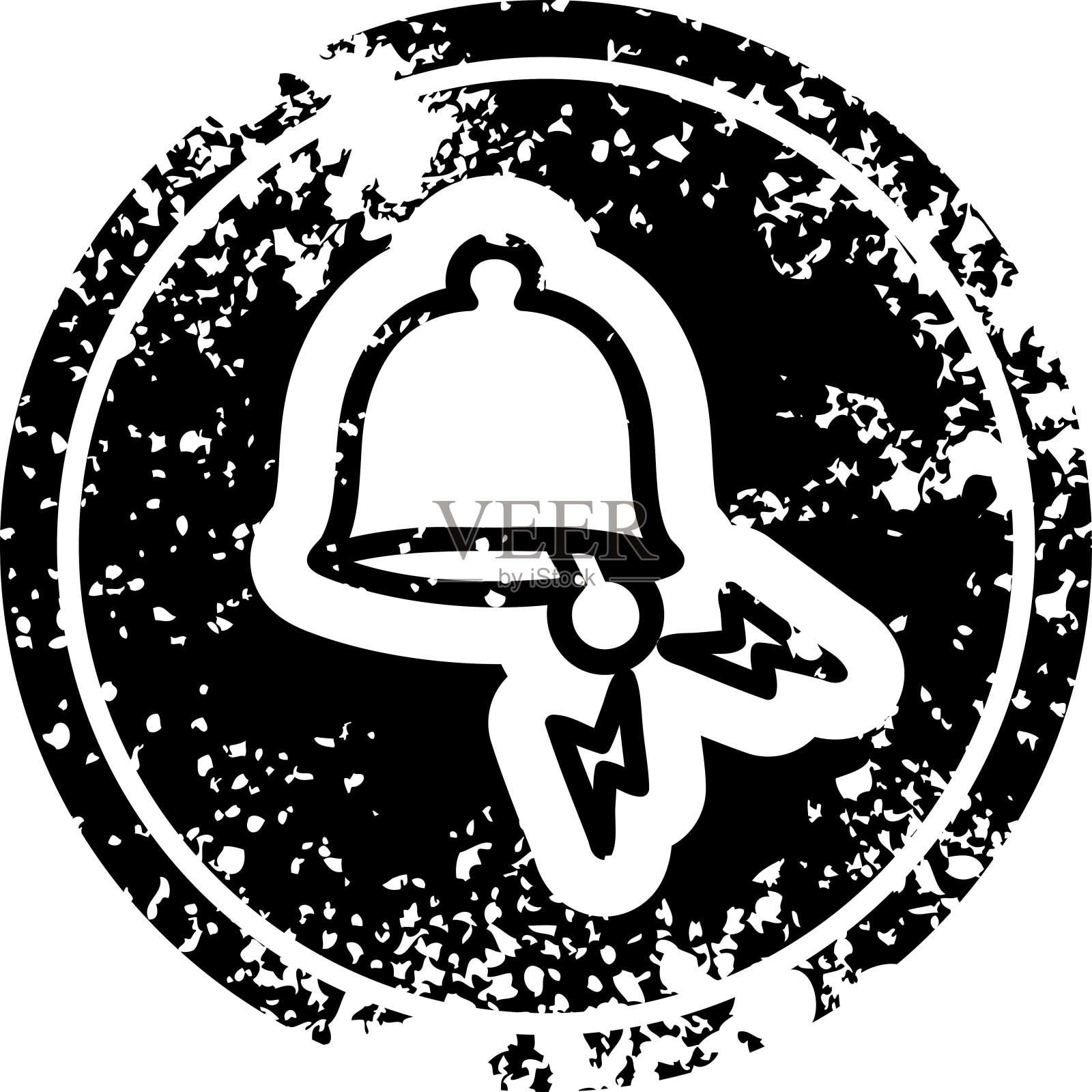 叮叮当当的钟声心疼图标符号插画图片素材