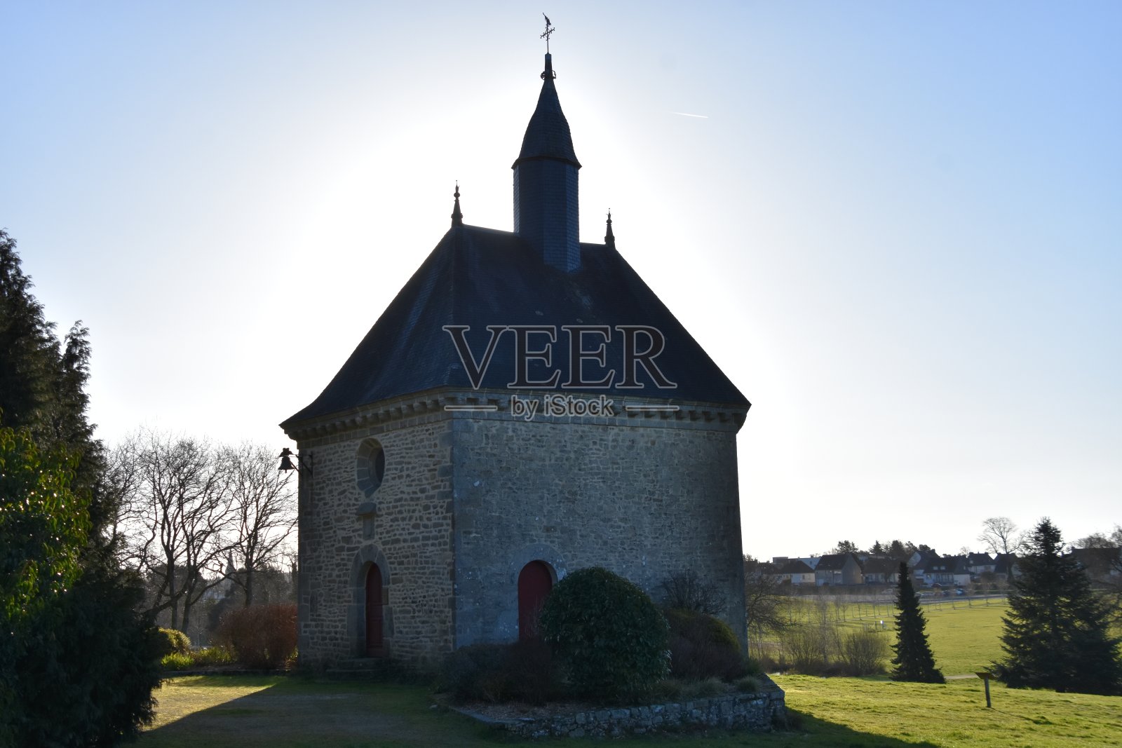 布列塔尼的一个小教堂照片摄影图片