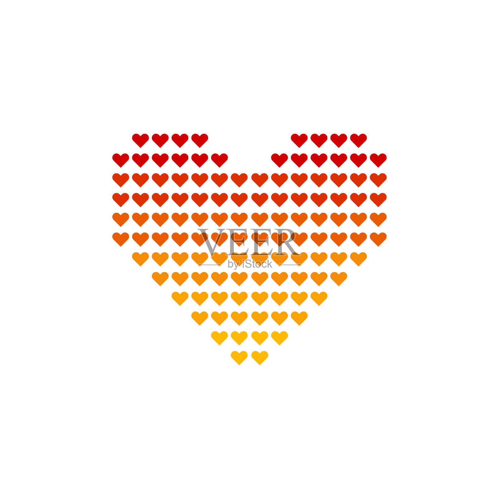 心的图标。爱。矢量插图。插画图片素材