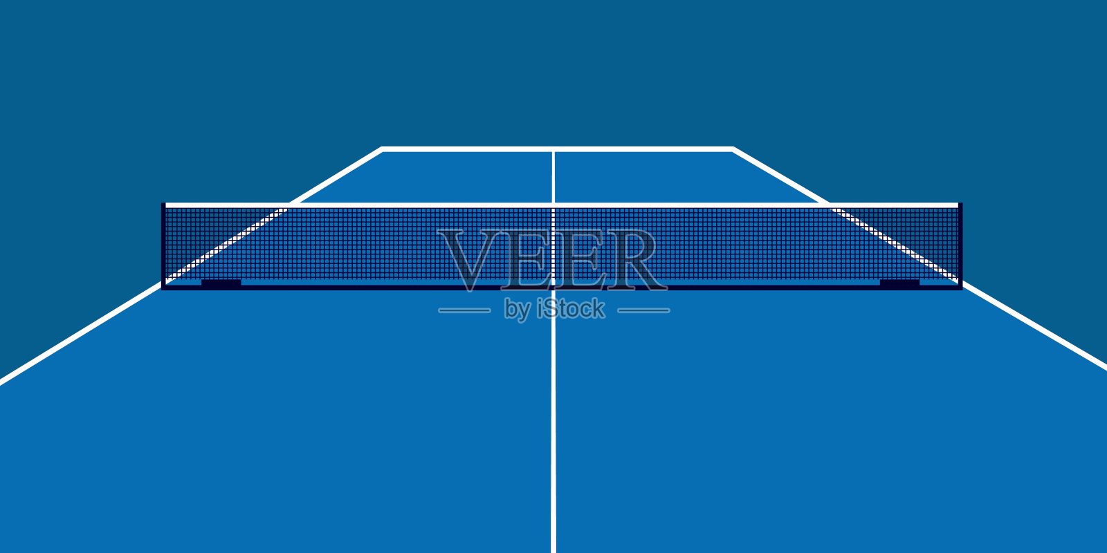 海报，卡片或票的模板。乒乓球和球用球拍。矢量插图。插画图片素材