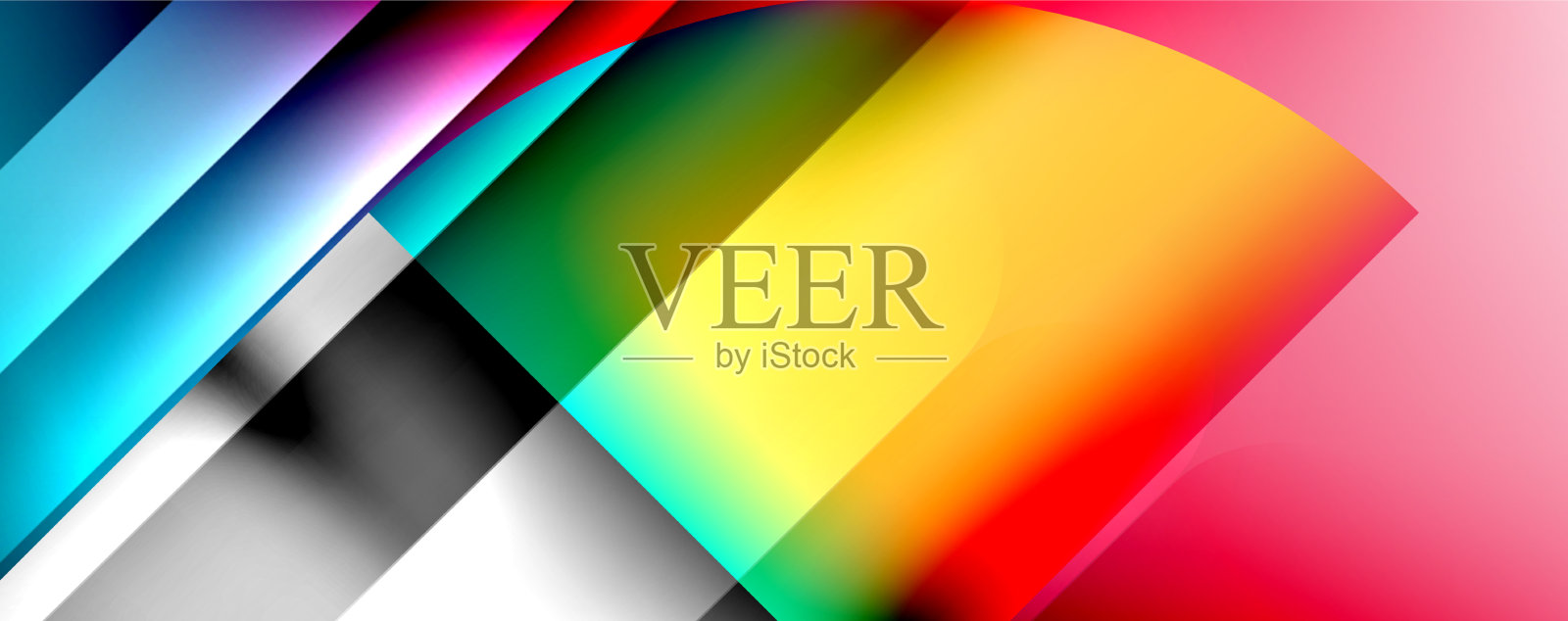 新潮简单的流体色彩梯度抽象插画图片素材