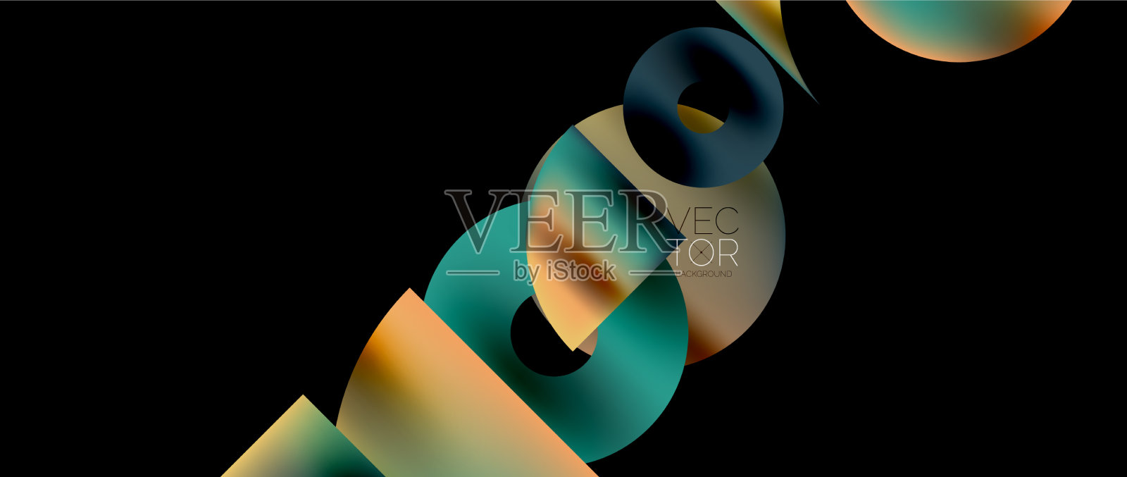 圆形构图抽象壁纸背景插画图片素材