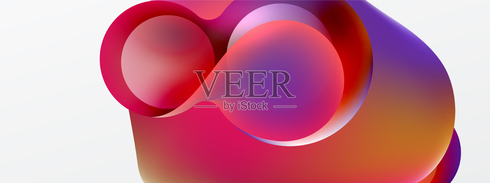 流体抽象背景圆形和圆形插画图片素材