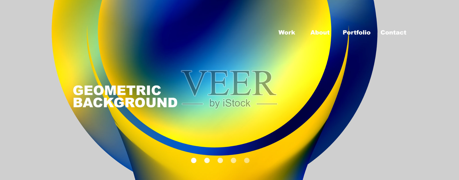 圆形和圆形几何抽象插画图片素材