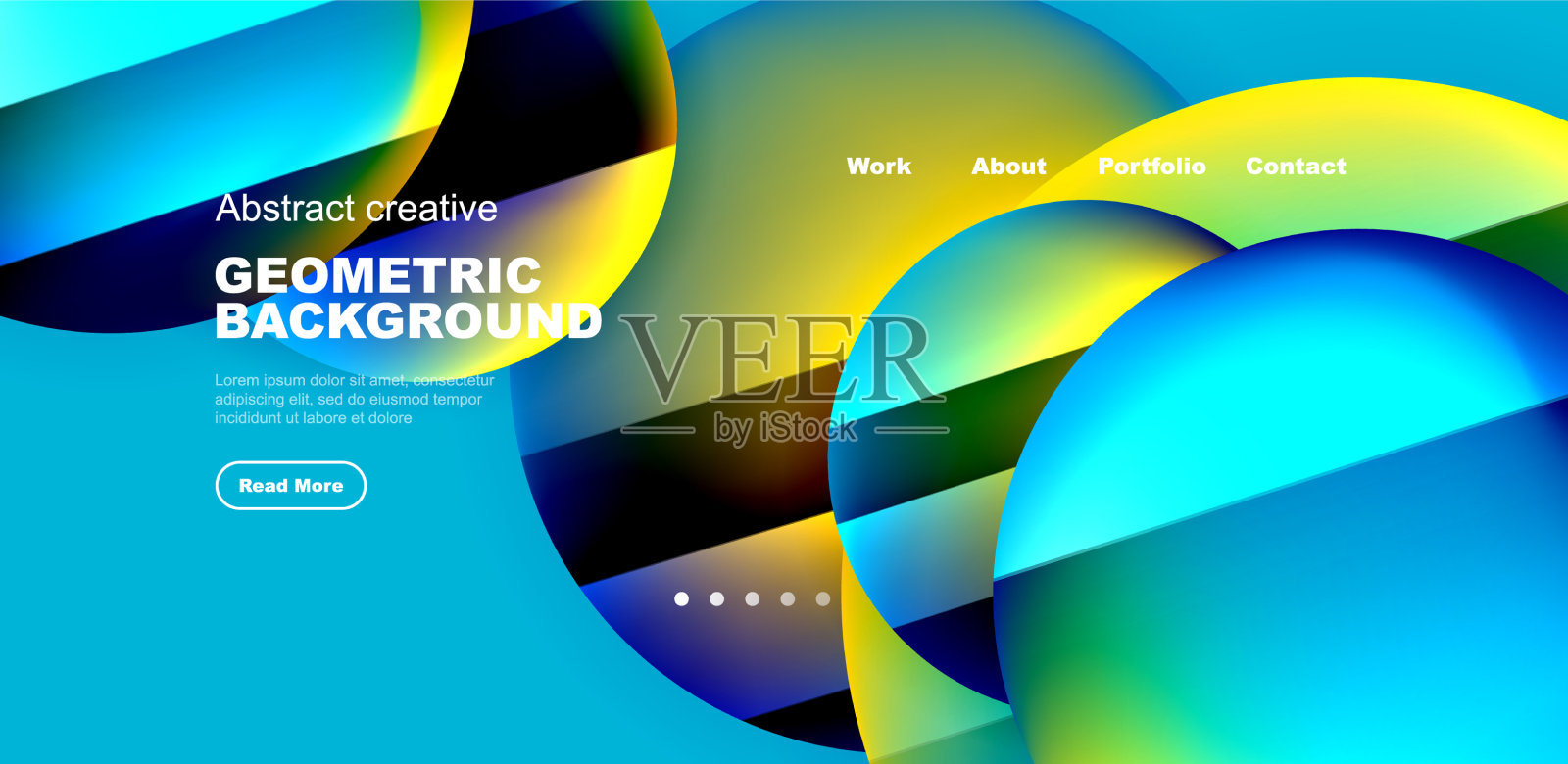 圆形有光泽的表面和光影插画图片素材