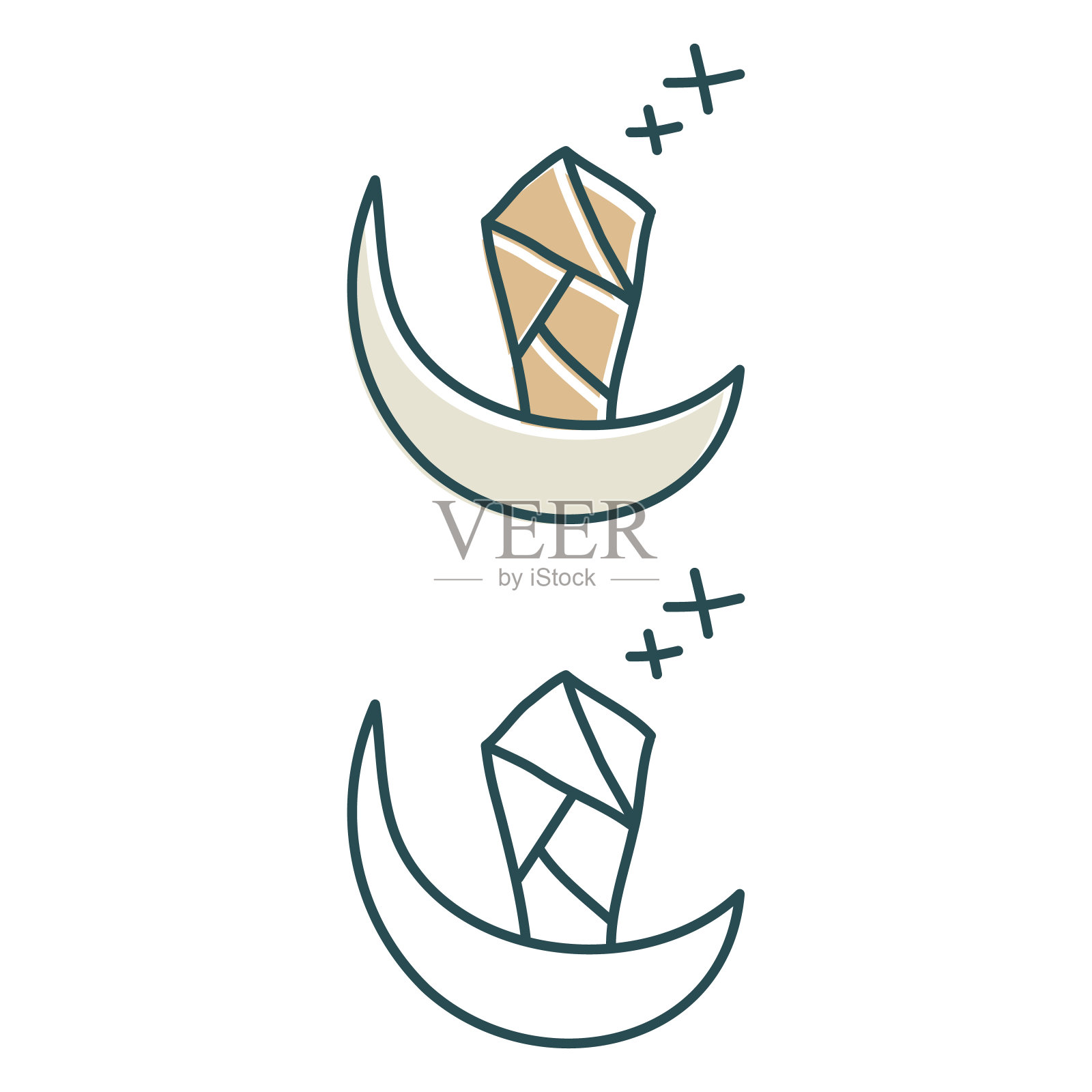 水晶10插画图片素材