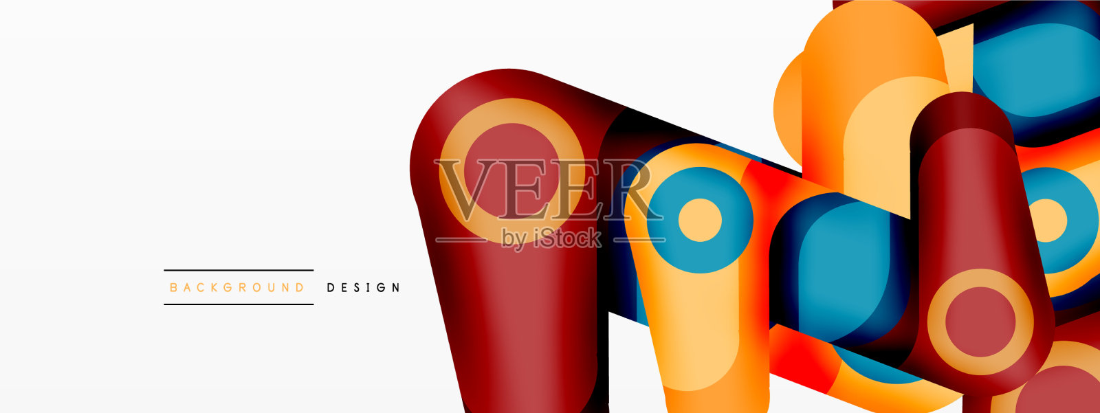 抽象几何形状背景颜色形状插画图片素材