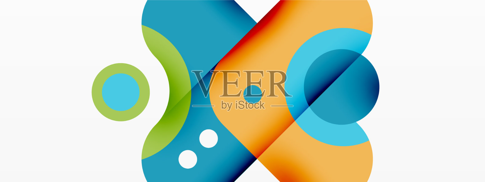 创意几何墙纸最小气泡箭头插画图片素材